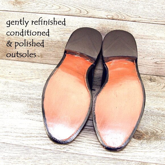 Allen Edmonds ELLIS Blucher 9.5 EEE Wide Black * add $15 new Cedar Trees - Picture 3 of 13